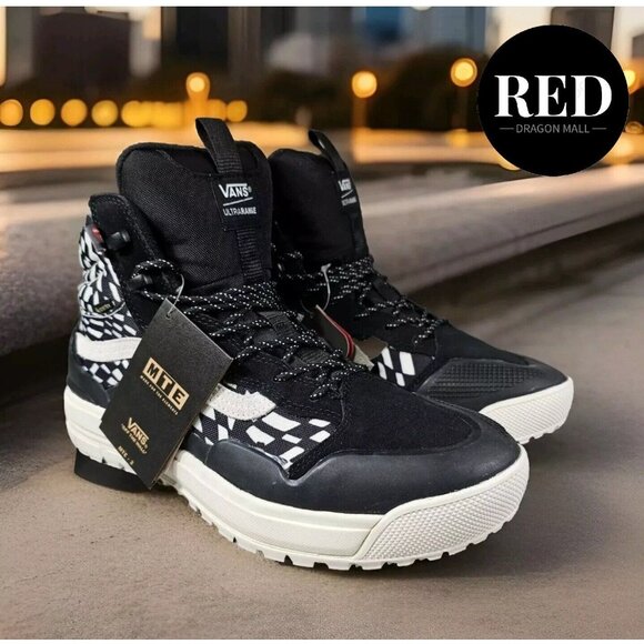 Vans UltraRange EXO Hi GORE-TEX® MTE-2 Black Warped Check Sneakers - Men’s 9.5 main image 15